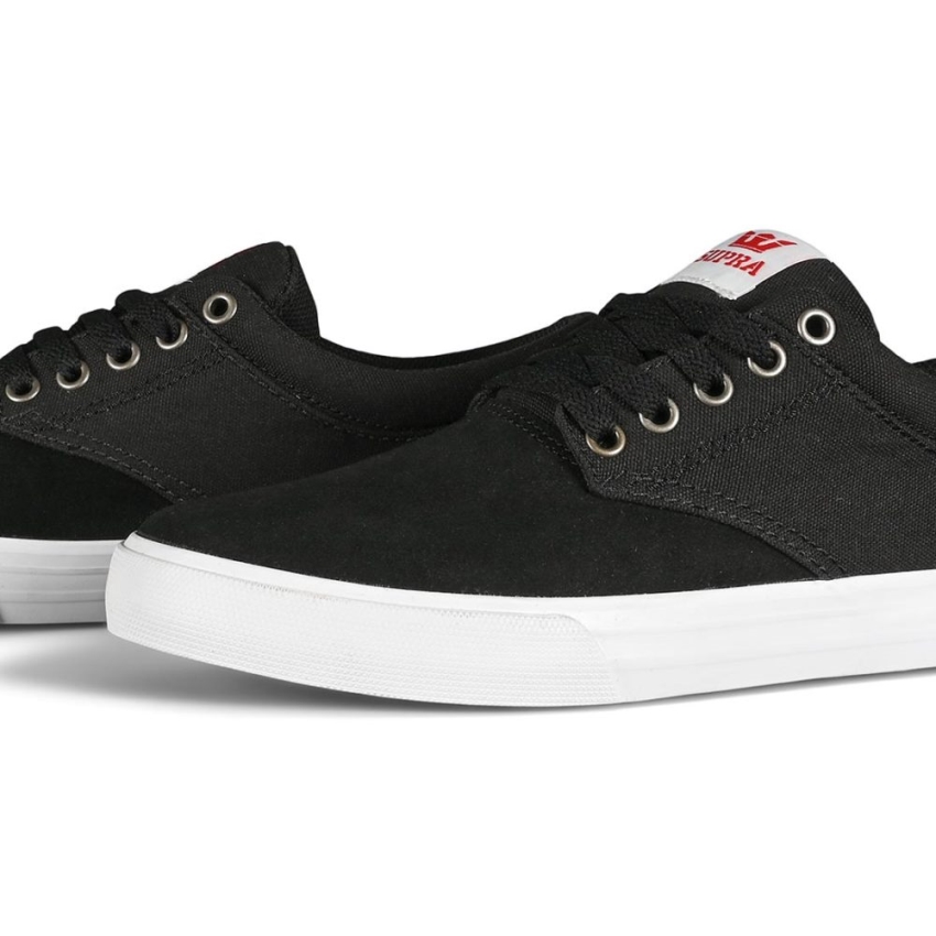 Supra Chino Skate Zapatos Negro/rojo/blanco