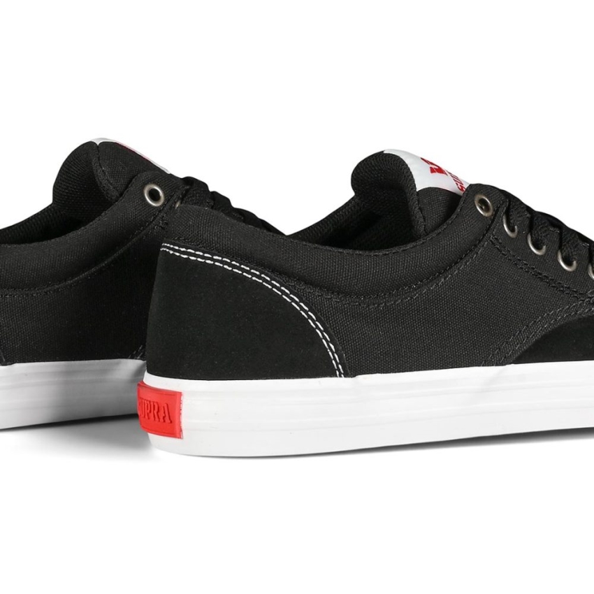Supra Chino Skate Zapatos Negro/rojo/blanco