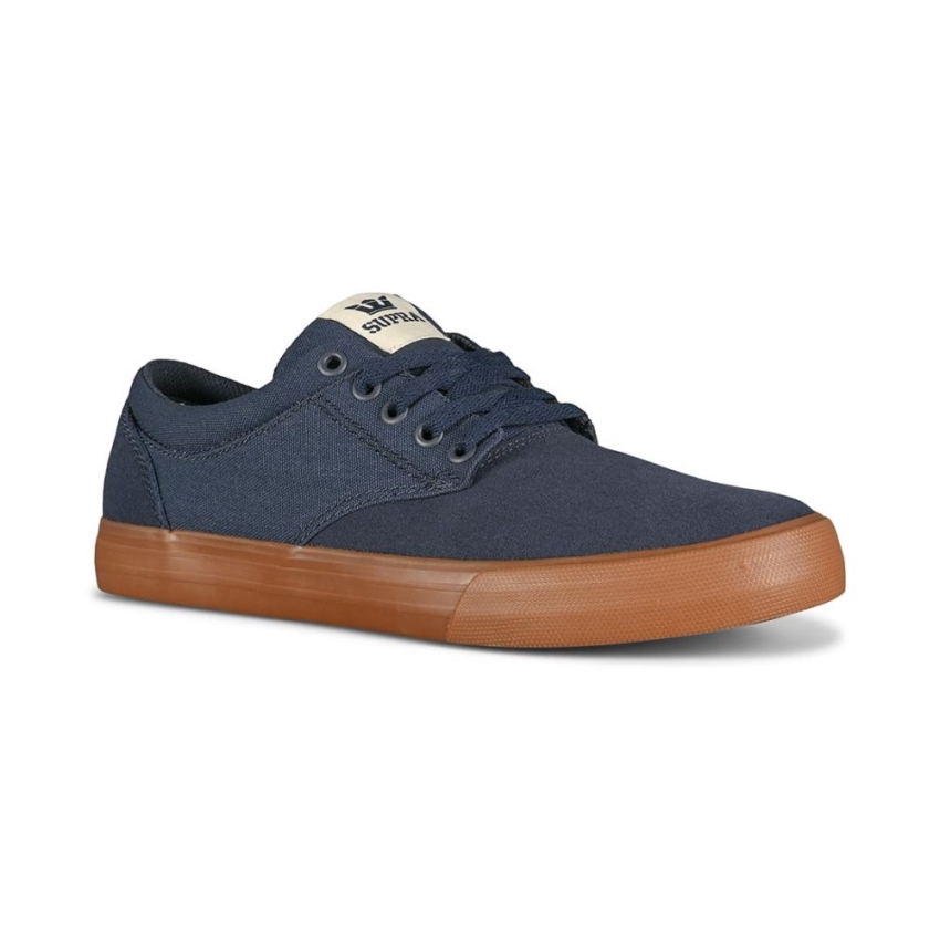 Supra Chino Zapatos De Skate Azul Marino/hueso/goma