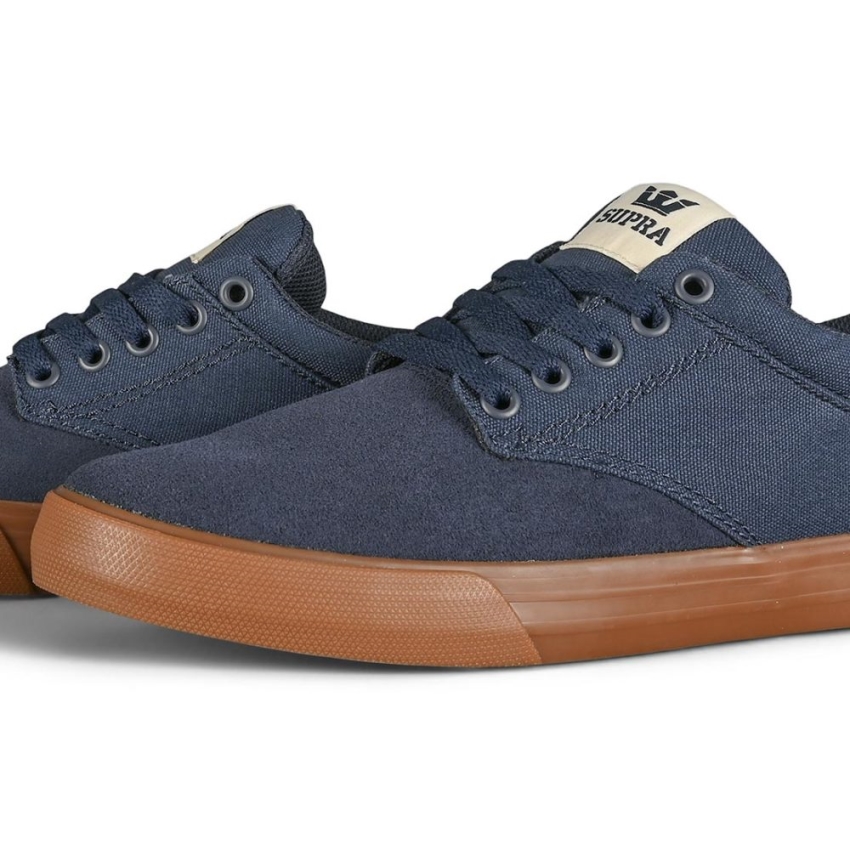 Supra Chino Zapatos De Skate Azul Marino/hueso/goma
