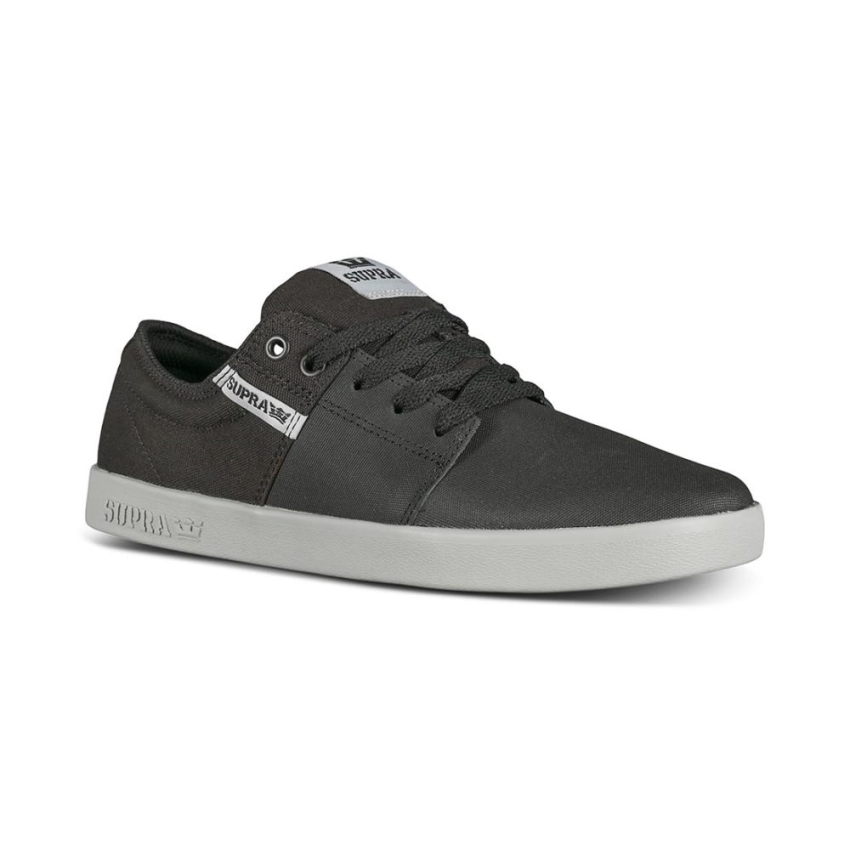 Supra Stacks Ii Zapatos De Skate Negro Tuf/gris Claro
