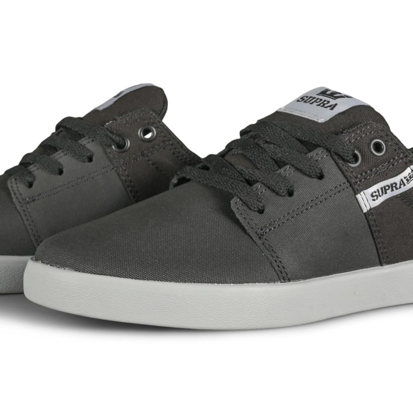 Supra Stacks Ii Zapatos De Skate Negro Tuf/gris Claro