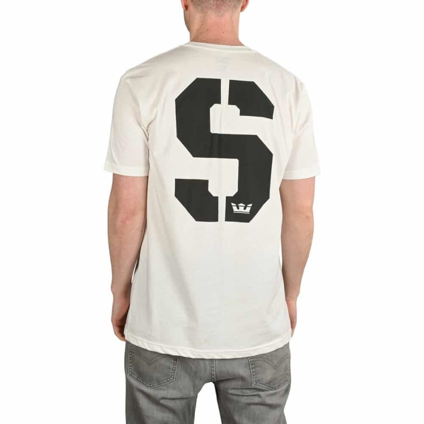 Camiseta Blanca/negra Supra Sstencil S/s