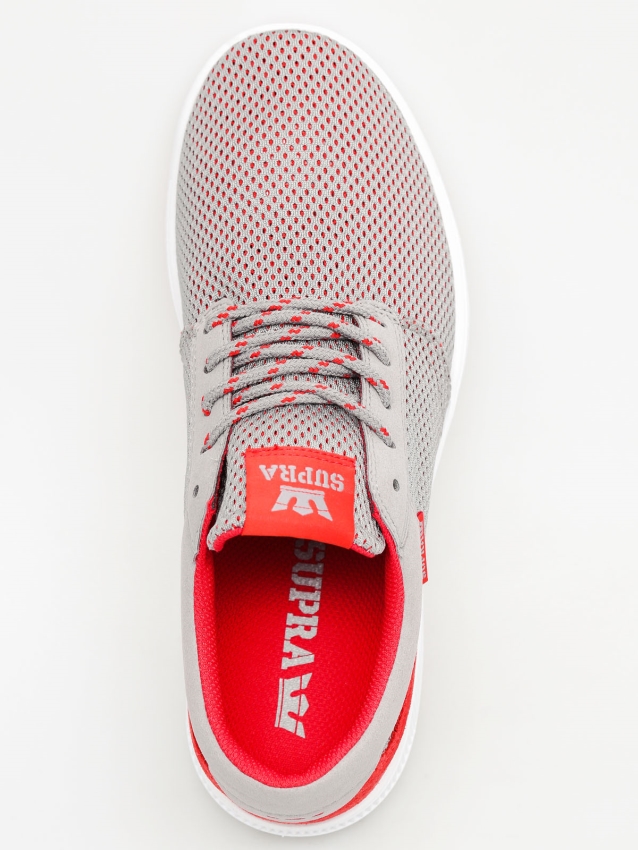 Zapatillas Supra Hammer Run Gris Rojo