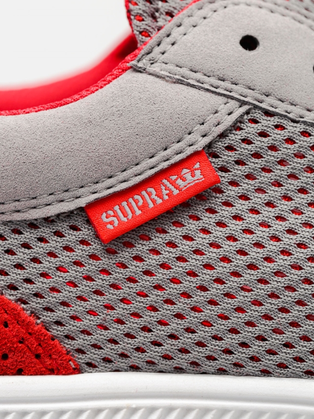 Zapatillas Supra Hammer Run Gris Rojo