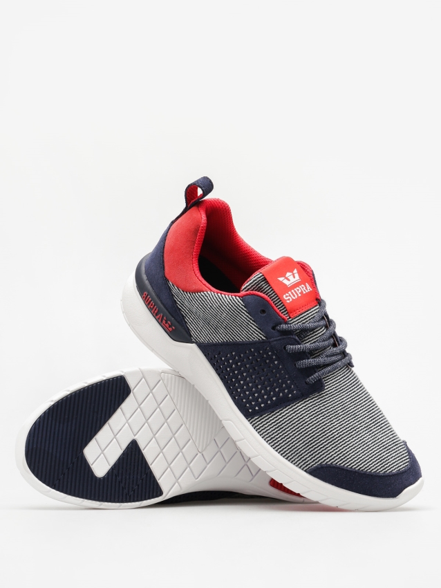 Zapatillas Supra Scissor Mujer Azul Marino/rojo Blanco